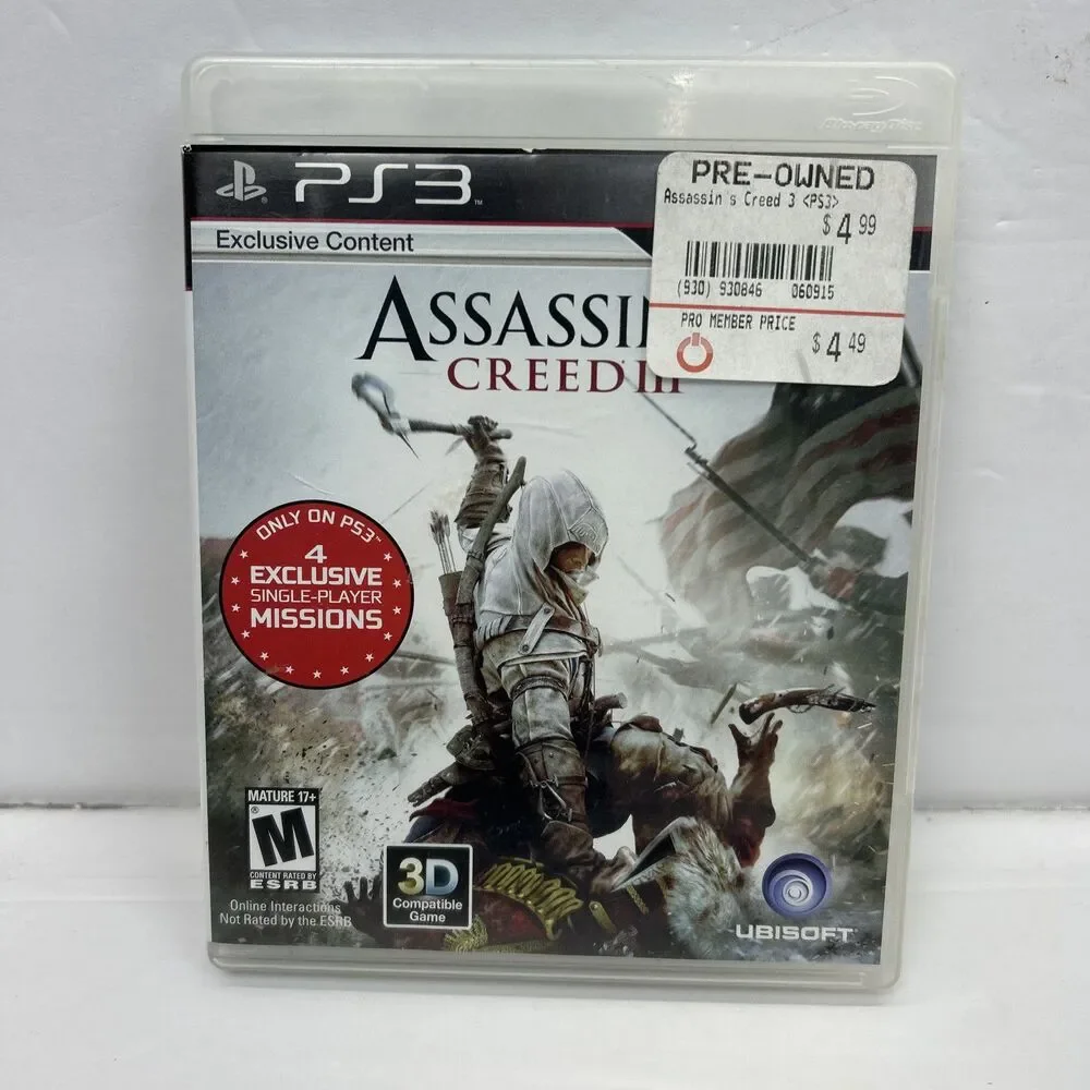 Sniper Elite V2 Silver Star Edition Assassins Creed III Bundle Lot PS3 Sony